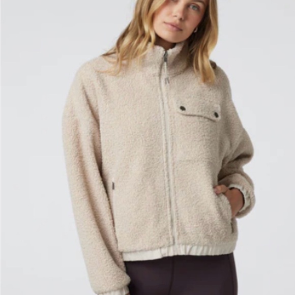 Vuori Jackets & Blazers - Vuori Cream Sycamore Full-Zip Jacket for Women Large